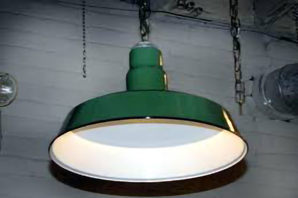 porcelain enameled light