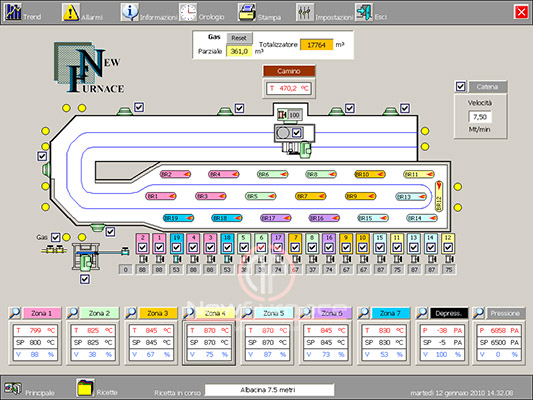 main page software enameling furnace