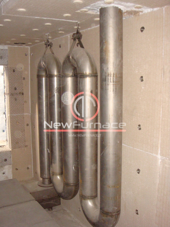 radiant tube for enameling furnace