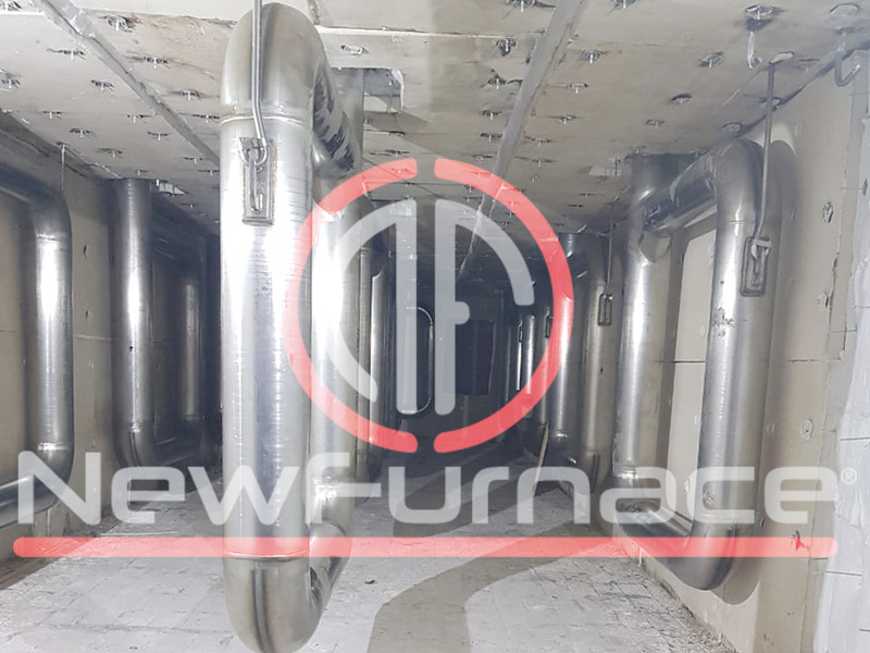 P radiant tubes enameling furnace